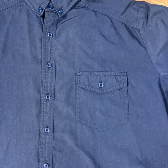 Oberon Arc 8 Shirt Mens XL Long Sleeve Navy Blue Category 2 Electrician - Picture 2 of 11